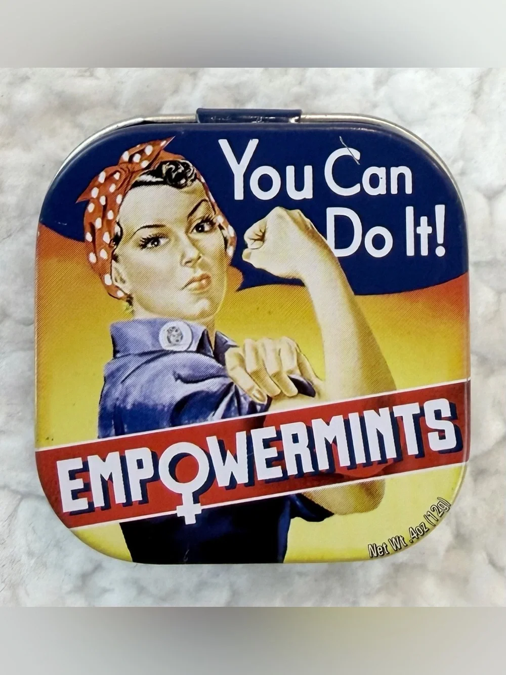 THE UNEMPLOYED PHILOSOPHERS GUILD • “Empowermints” Rosie the Riveter Mini Tin